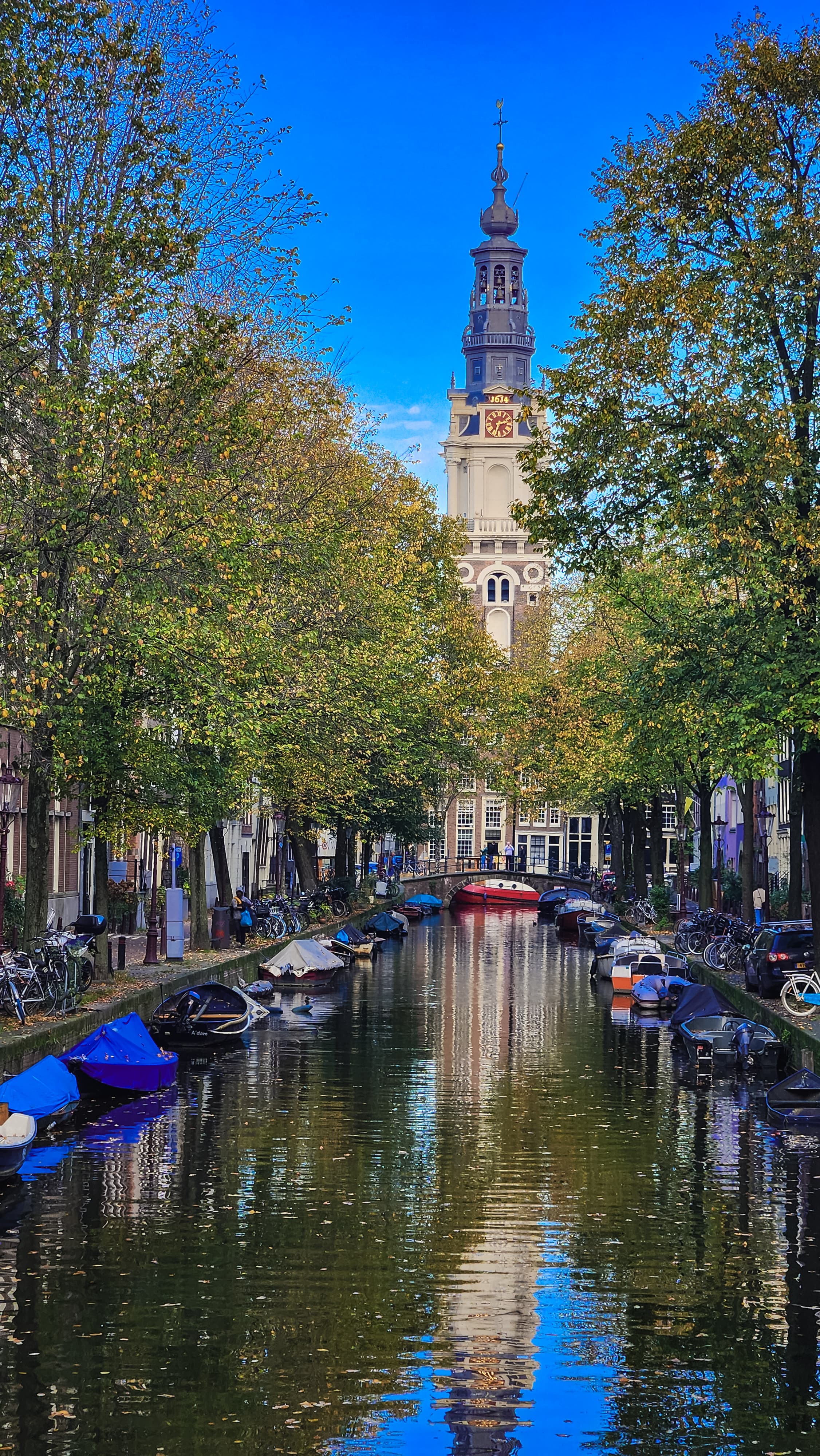 Canal Reflection by Amsterdam, Netherlands